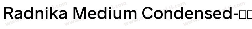 Radnika Medium Condensed字体转换